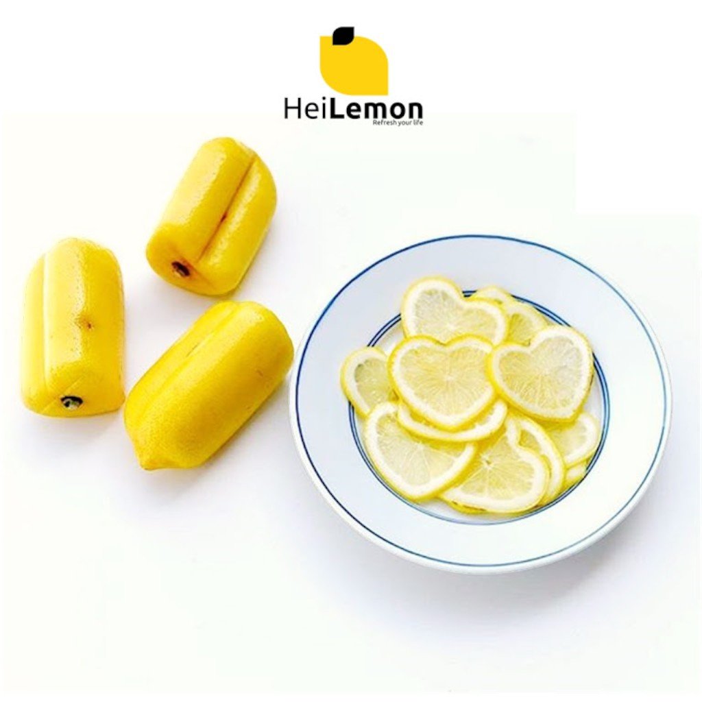 Hei Lemon Japanese Heart-Shaped Lemon with Classic Earl Grey Tea Simple Gift Set - 3 Cups
