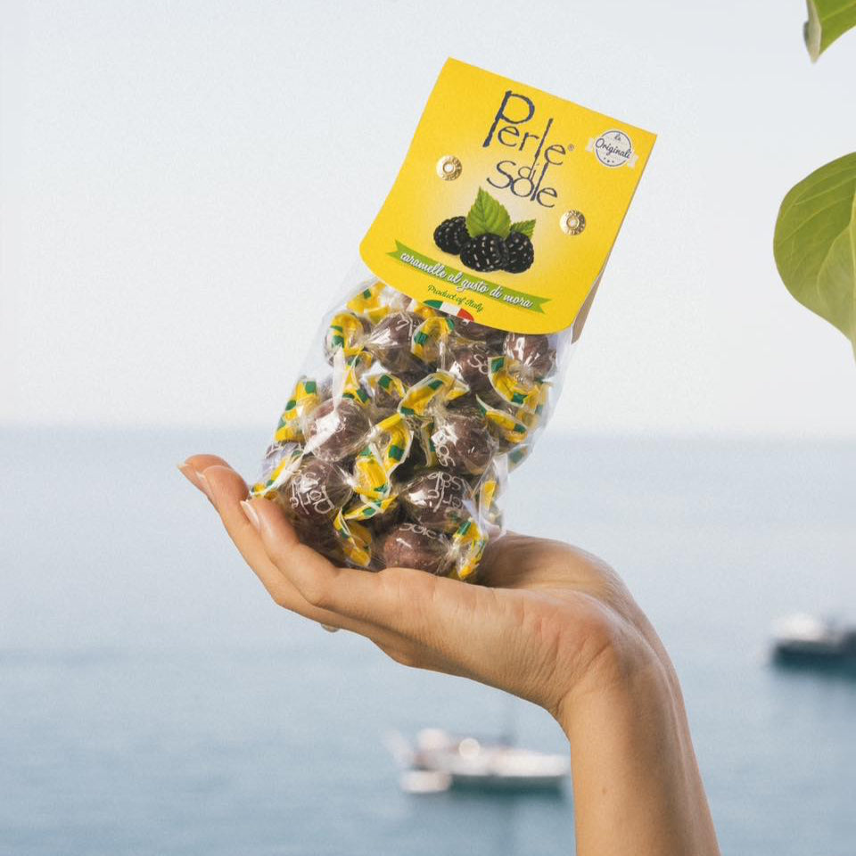 Perle di Sole Italy Amalfi Coast Blackberry flavoured Hard Candy - 200g