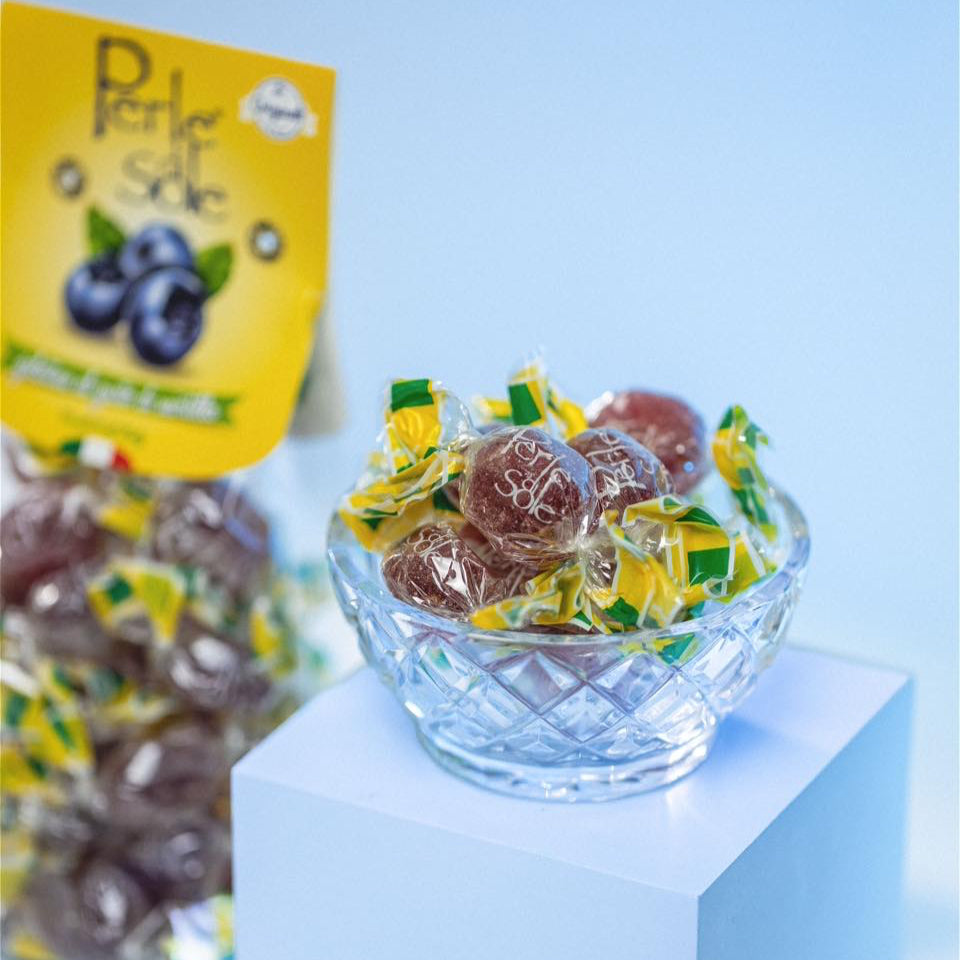 Italy Perle di Sole Amalfi Coast Blueberry Hard Candy - 200g