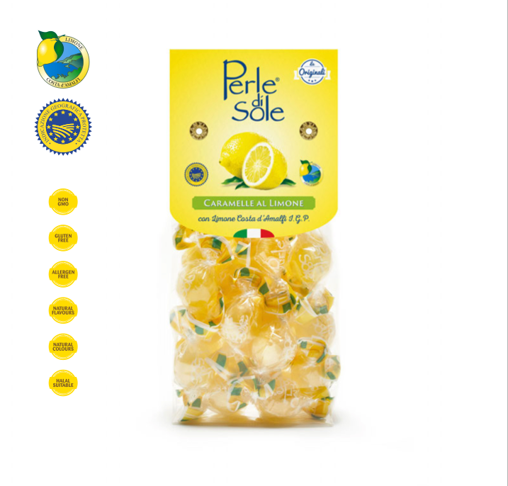 Perle di Sole Italy Amalfi Coast Lemon Hard Candy - 200g