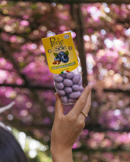 意大利 Perle di Sole 原粒杏仁朱古力 - 藍莓味 - 150克裝