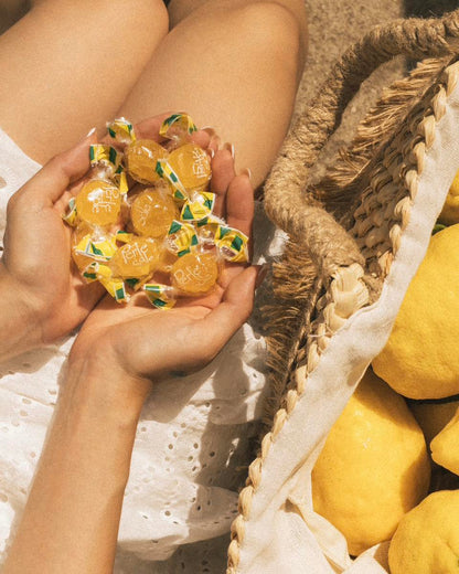 Italian Perle di Sole Lemon Gummy Candy - 200g