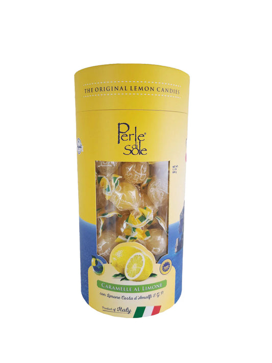 Perle di Sole Italy  Amalfi Coast Lemon Candy - Positano 1kg Paper Tube Gift Packaging