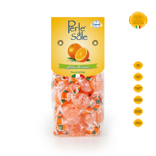 Italian Perle di Sole Orange Soft Candy - 200g