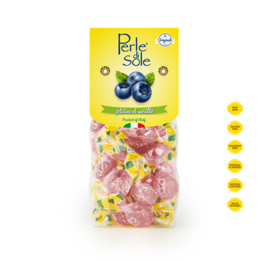 Italian Perle di Sole Blueberry Soft Candy - 200g