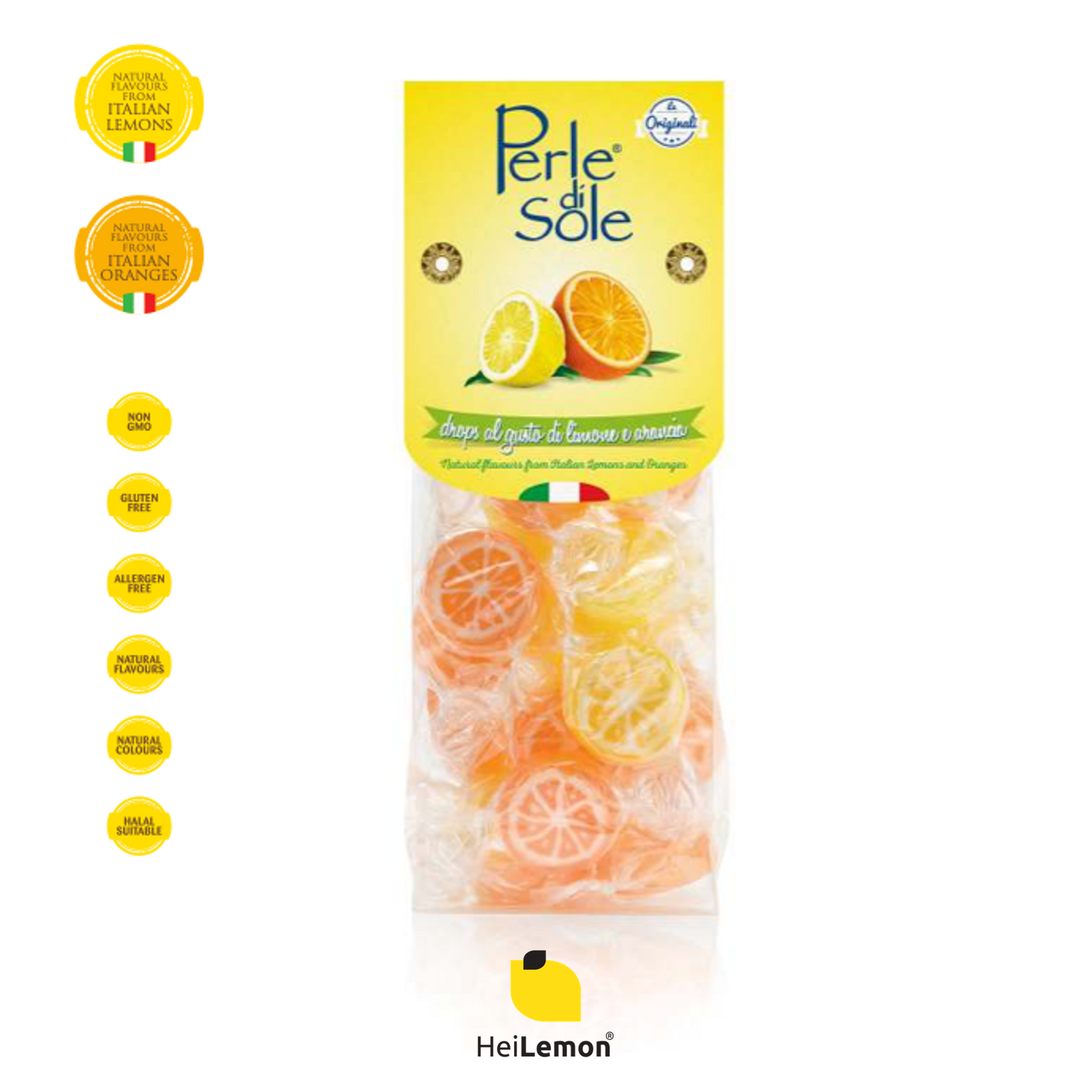 意大利Perle di Sole - 檸檬和香橙味硬糖100克裝– Hei Lemon
